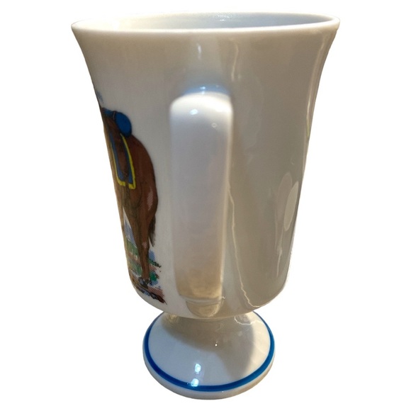 Fred Roberts Revolutionary War Pedestal Coffee Mug Vintage 1950s - Picture 2 of 6